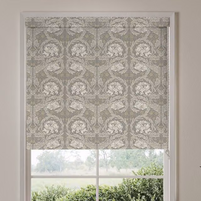 William Morris African Marigold Translucent Made To Measure Roller Blind in Limestone