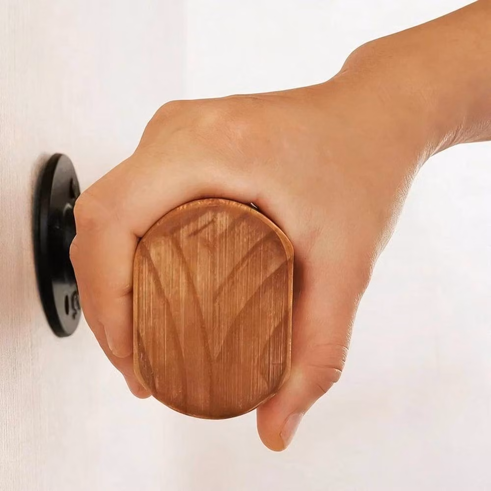 FLAVORA Natural Wooden Stair Handrail and Wall Grab Rail, Length: 100 cm, Width: 52 cm – 2