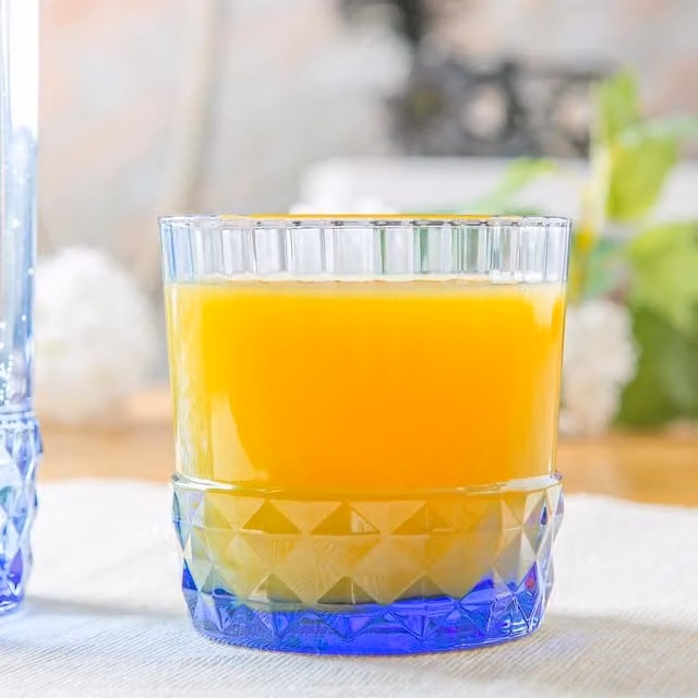 Bormioli Rocco America 20s Striped Blue Water Glasses, 300 ml, Set of 6