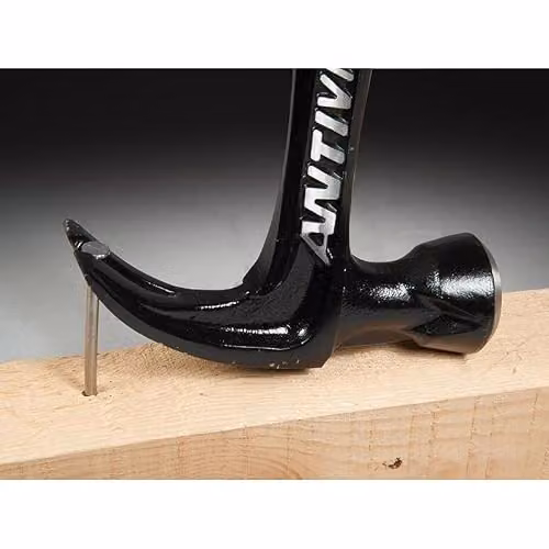 Stanley FatMax XL AVX Curve Claw Hammer, Forged Steel, Black and Yellow, 570g – 2