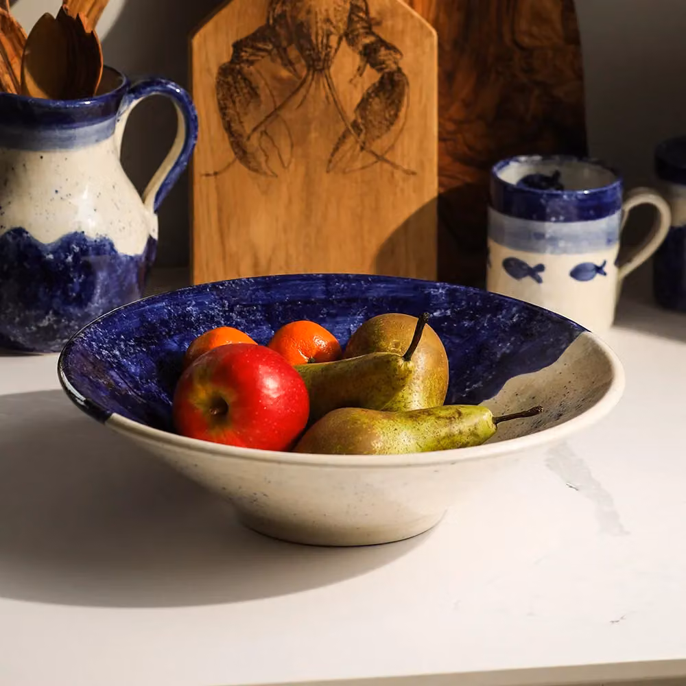 Selbrae House Ceramic Serving Bowl in Blue – 3
