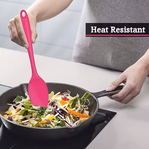 Orsina Heat Resistant Silicone Cooking Spoon, Pink, W/D/H: 5 x 3 x 28 cm – 2