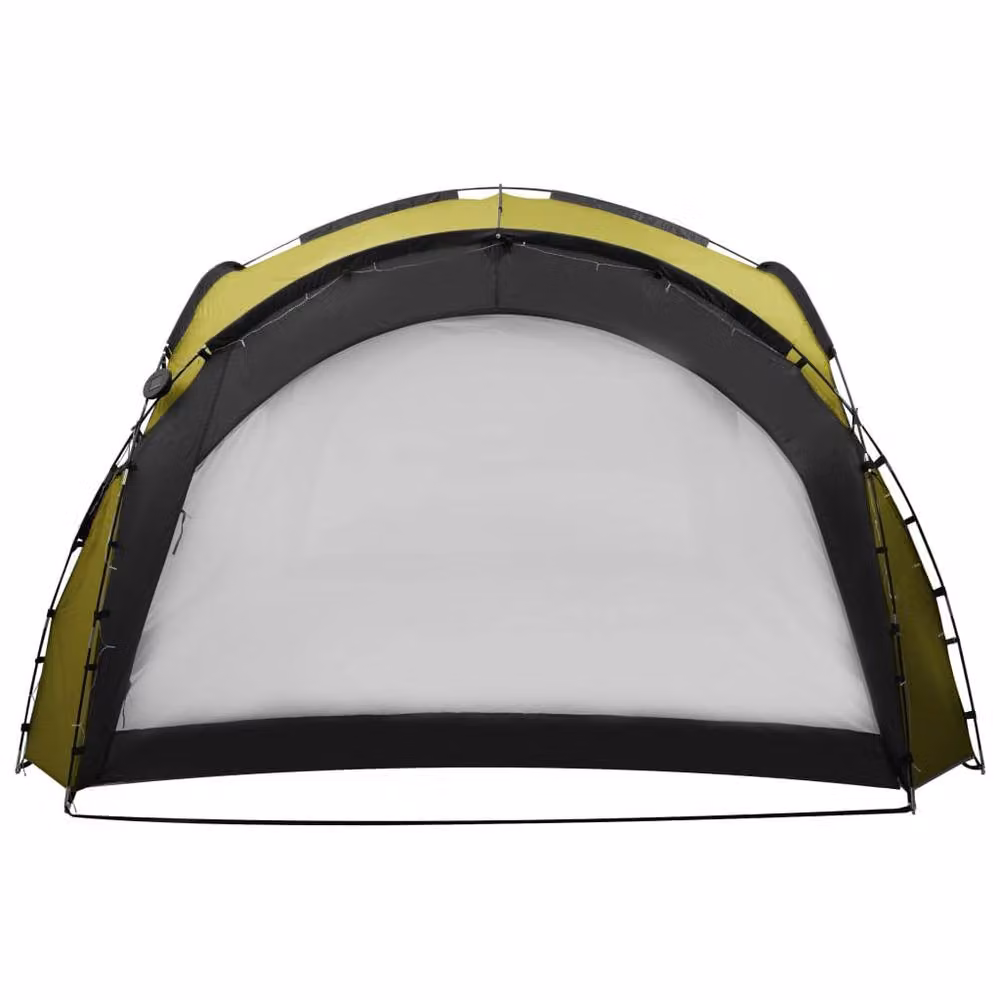 Berkfield Home Green Party Tent with LED Lighting and 4 Sidewalls, W: 360 cm, D: 360 cm, H: 230 cm – 2