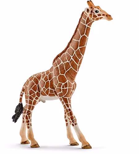 Schleich Male Giraffe Figurine in Brown and Blue