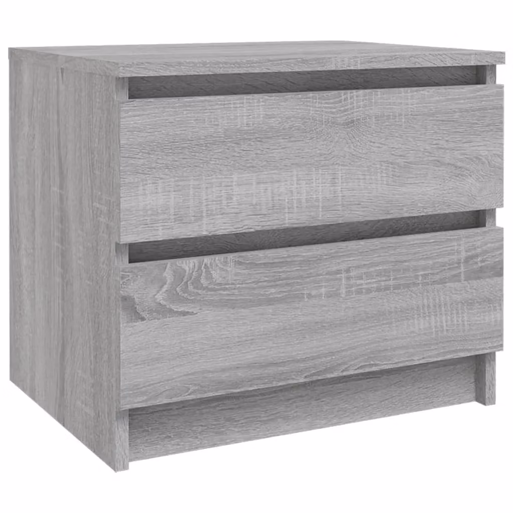 Berkfield Home Bed Cabinet in Grey Sonoma, W: 50 cm, D: 39 cm, H: 43.5 cm – 2