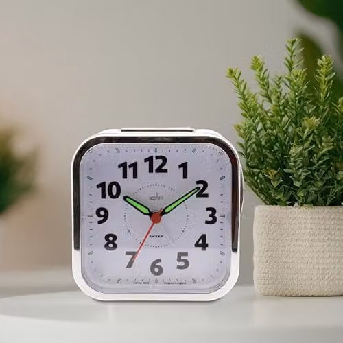 Acctim Otis White Analog Quartz Tabletop Bell Alarm Clock – 2