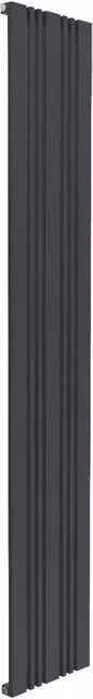 Bathroom Kingdom Bonera Anthracite Designer Flat Panel Vertical Radiator in Grey, H: 180 cm, W: 32.4 cm