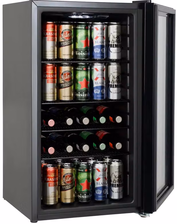 Willow WBC98SS 98L Undercounter Beverage Cooler in Silver with Triple Glazed Glass Door – 2