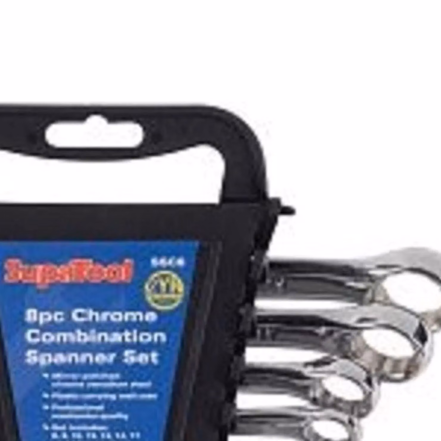 SupaTool 8 Piece Chrome Vanadium Combination Spanner Set in Silver – 2
