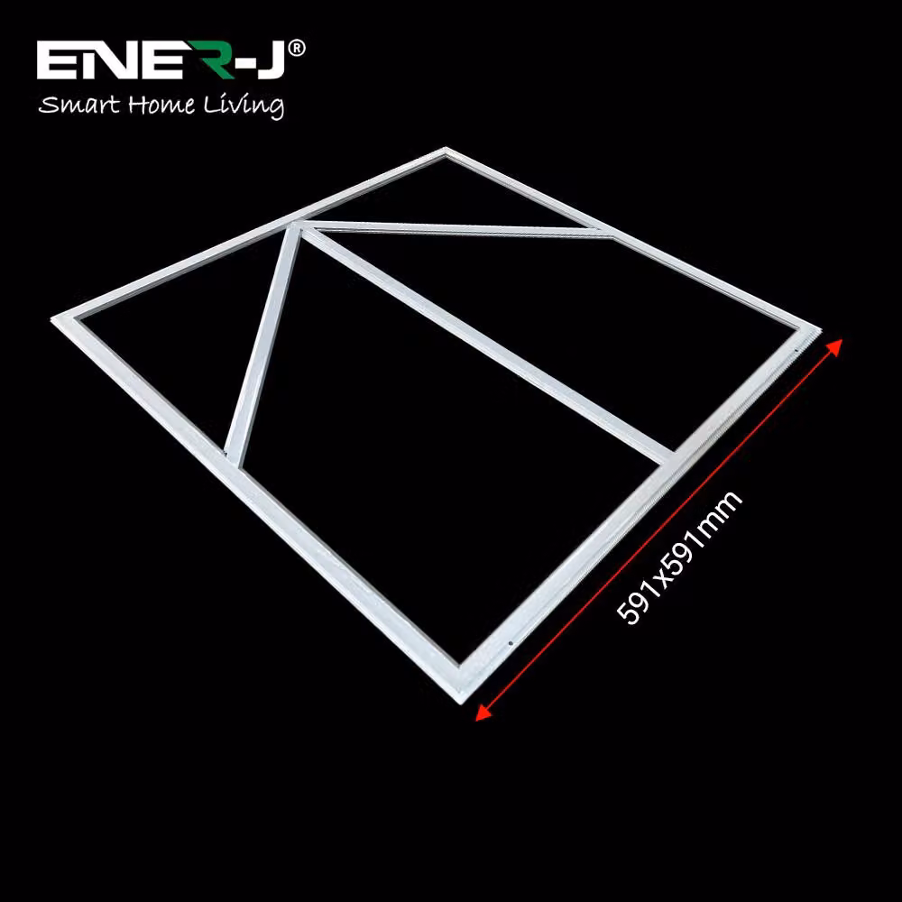 ENER-J Pack of 2 LED Frame Panel Lights with Blue Arrow Design, Cool White, W/D/H: 60 x 60 x 60 mm – 2