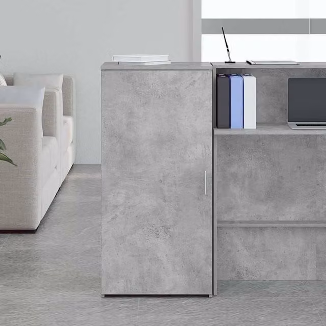 Berkfield Home Storage Cabinet in Concrete Grey, W: 50 cm, D: 45 cm, H: 103.5 cm – 1