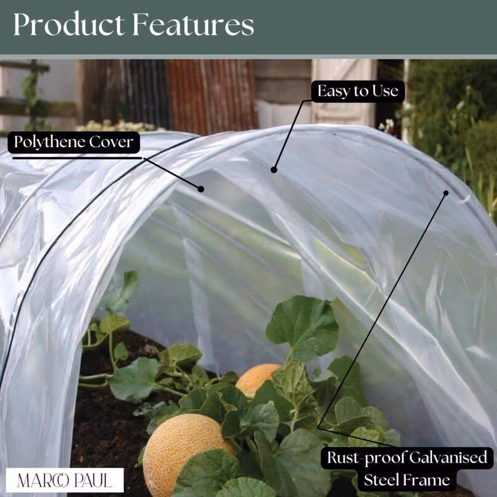 Marco Paul Clear Poly Tunnel Cloche Mini Greenhouse Growing Aid – 2