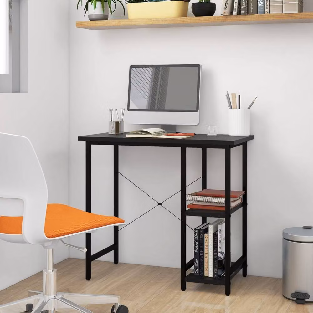 Berkfield Home Computer Desk in Black, W/D/H: 80 x 40 x 72 cm – 2