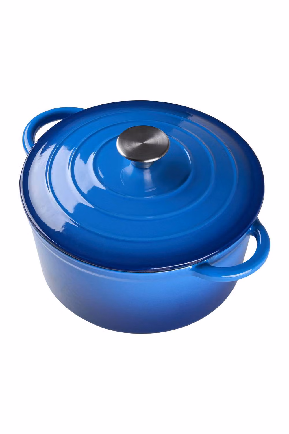 Garden Sanctuary 2.7 l Enameled Cast Iron Dutch Oven Casserole Pot with Lid in Blue – 2