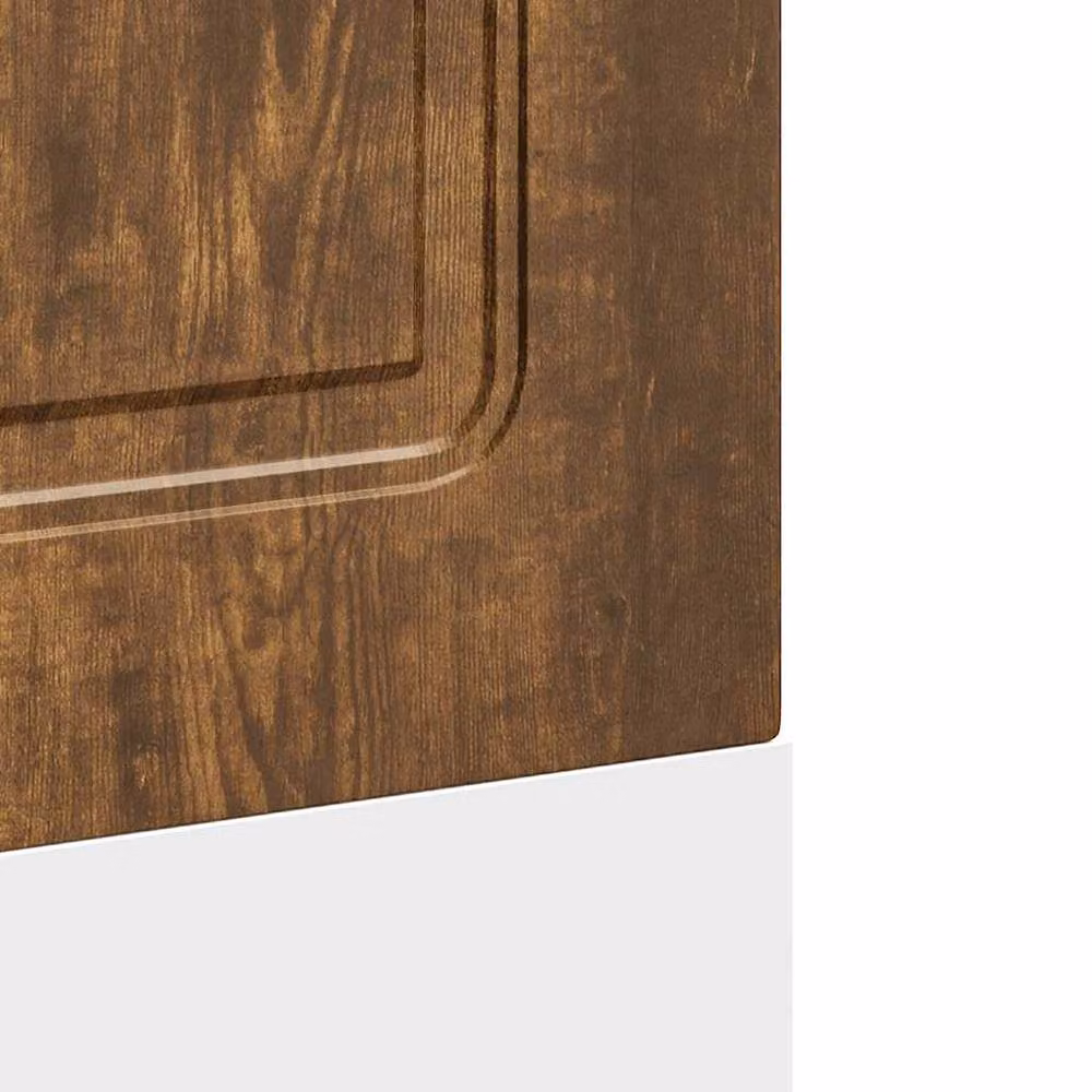 Berkfield Home Kalmar Dishwasher Panel in Smoked Oak Brown, H 67 x W 60 x D 1.5 cm – 4