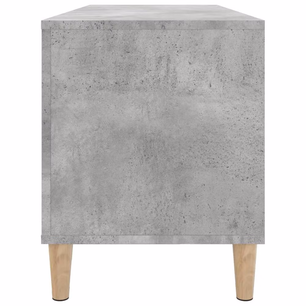 Berkfield Home Record Cabinet in Concrete Grey, W/D/H: 100 x 38 x 48 cm – 3