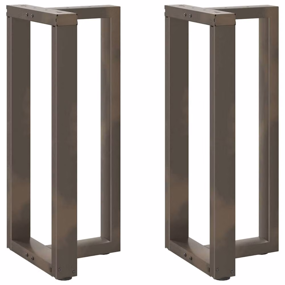 Berkfield T-Shaped Home Bar Table Legs in Bronze Steel, 2 Pieces, W: 40 cm, D: 35 cm, H: 90-91 cm – 2