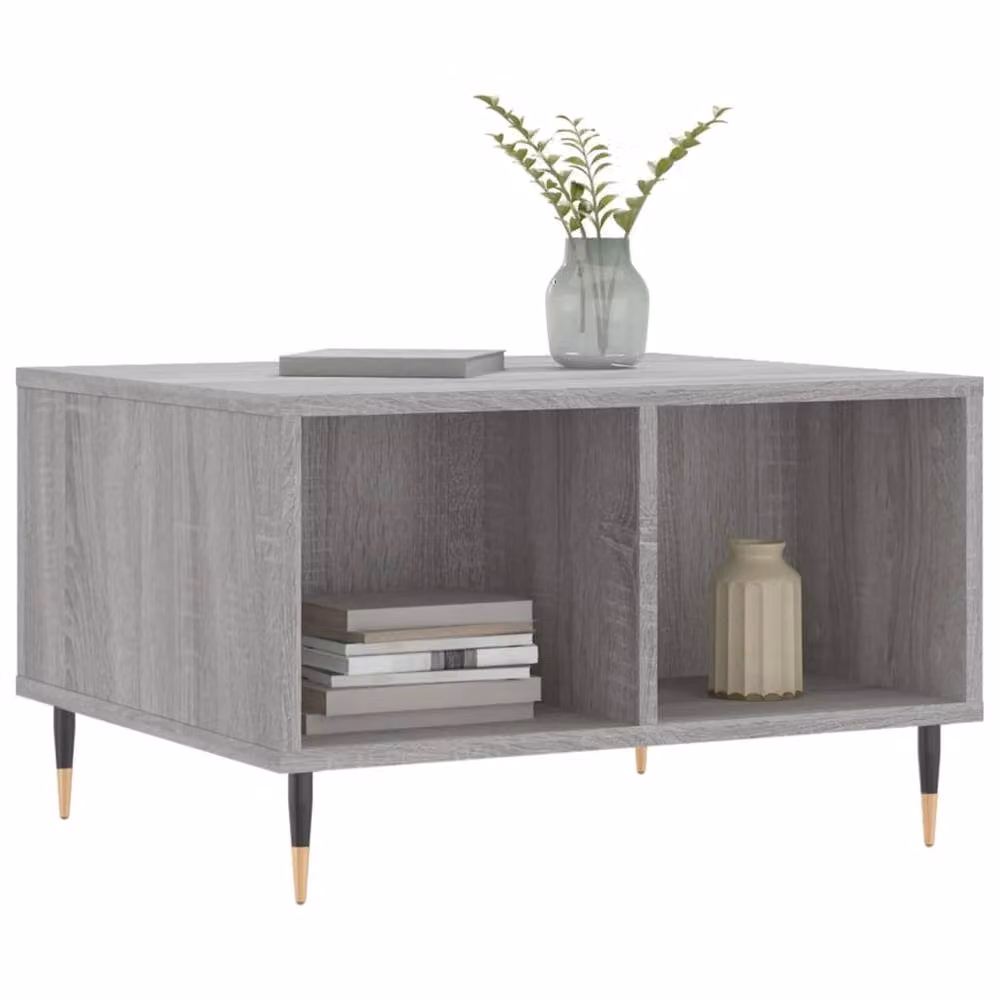 Berkfield Home Grey Sonoma Coffee Table, W: 60 cm, D: 50 cm, H: 36.5 cm – 3