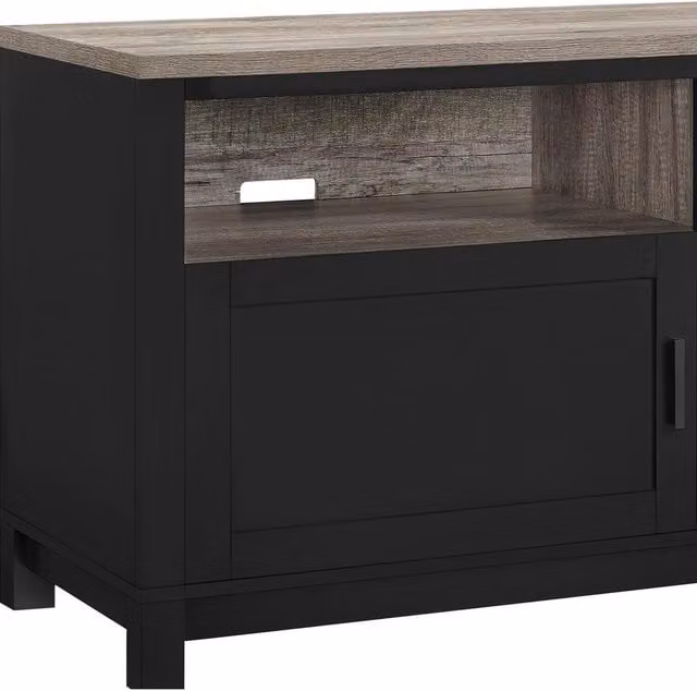 Carver Modern Black Matt TV Stand with Storage
