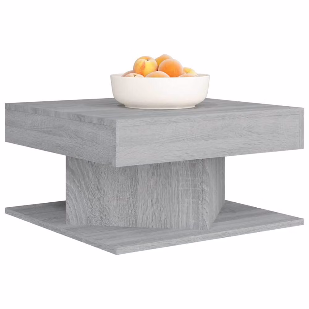 Berkfield Home Grey Sonoma Square Coffee Table, W/D/H: 57 x 57 x 30 cm – 3