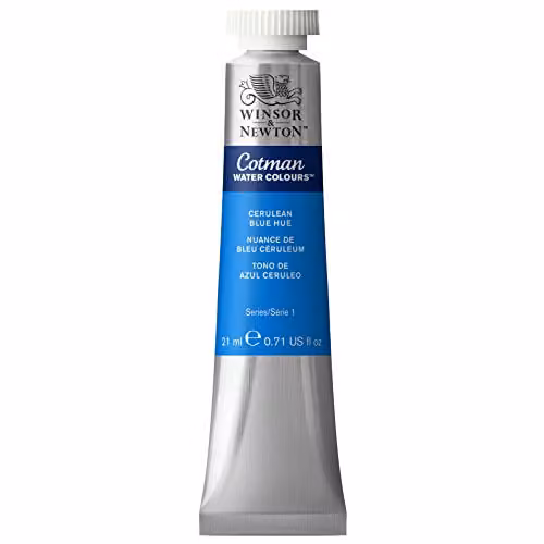 Winsor and Newton Cotman Watercolour Paint, Cerulean Blue Hue, 21ml – 2