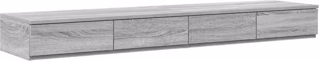 Berkfield Home Bed Drawers in Grey, W/D/H: 150 x 36.5 x 16.5 cm