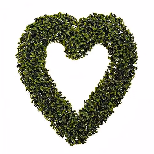 Marco Paul Large Artificial Green Heart Wreath – 3