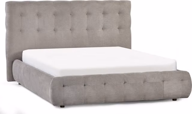 Julian Bowen Odette Upholstered Double Bed in Beige Fabric, 140 x 200 cm