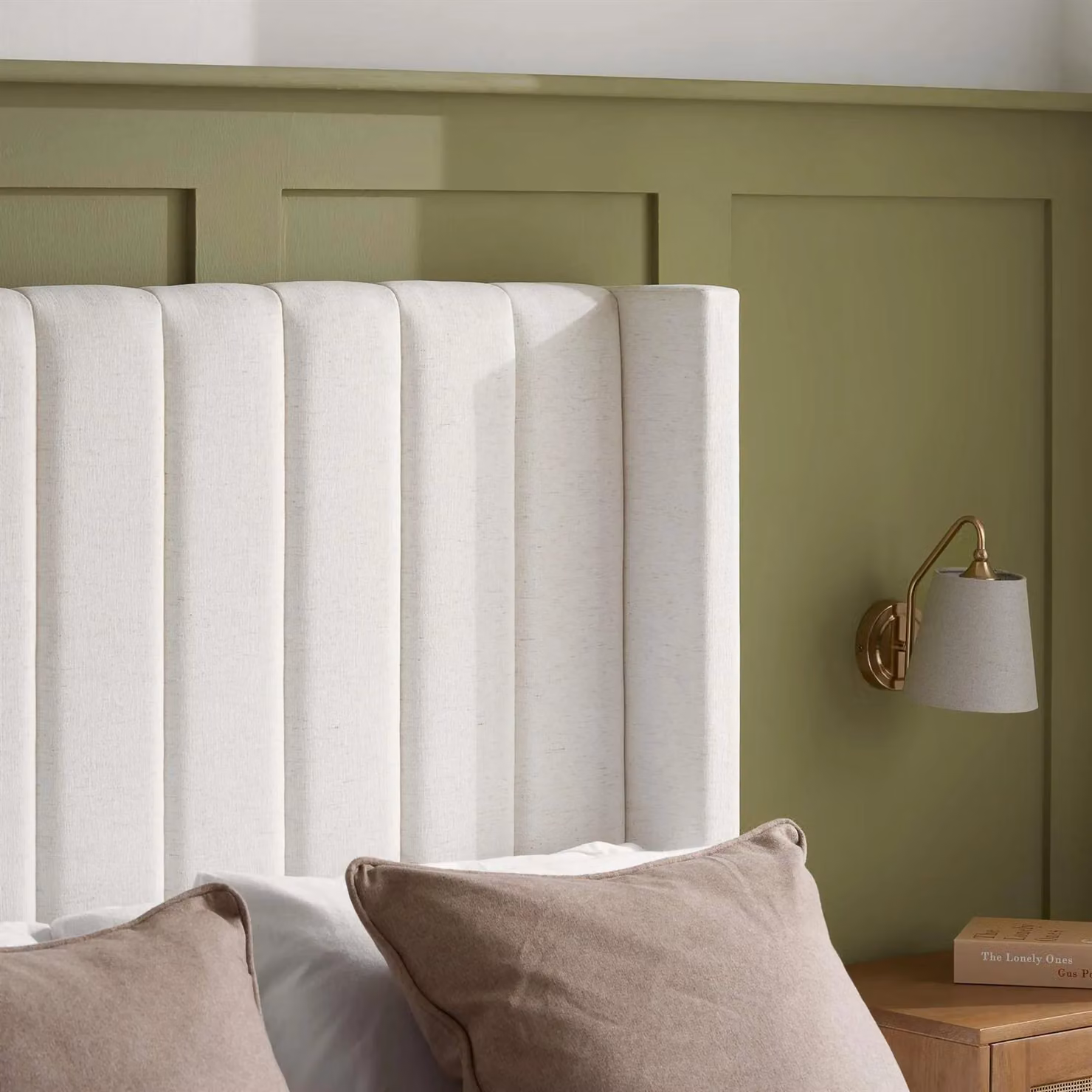 Birlea Maisey Ottoman Double Bed Frame in Cream Linen Fabric, W/D/H: 154 x 142 x 200 cm – 3