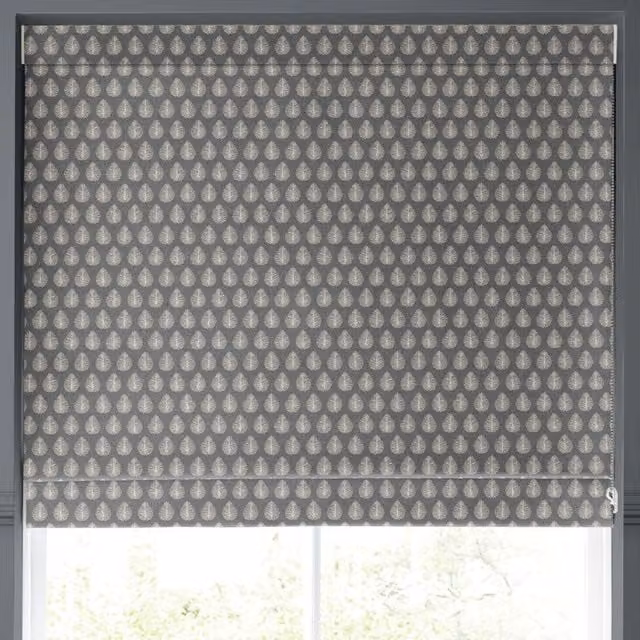 Emily Bond Jaipur Made to Measure Blackout Roman Blind in Grey
