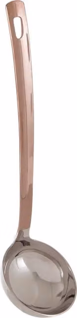 Orsina Stainless Steel Oval Ladle with Hanging Loop in Bronze and Gold Finish