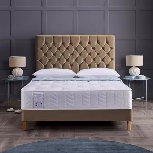RestRelax Sleep Meadow Classic Ortho Tufted Mattress, Medium Firm, White, W/D/H: 90 x 190 x 25 cm – 2