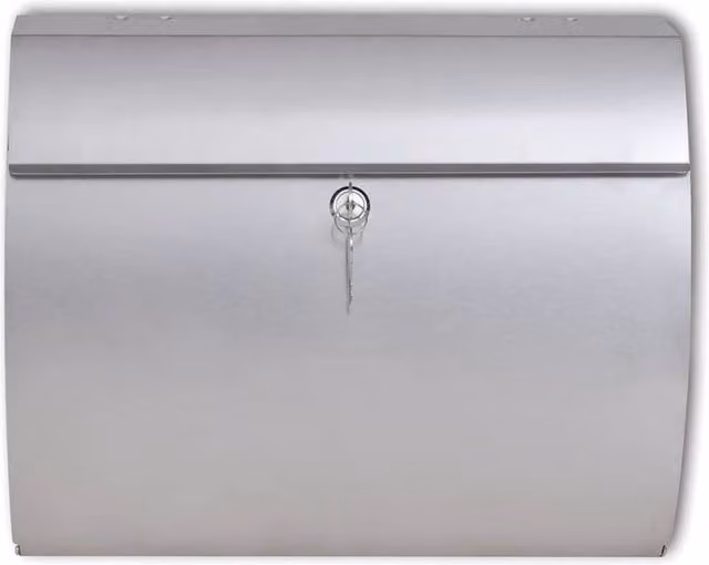 Berkfield Home Stainless Steel Mailbox in Silver