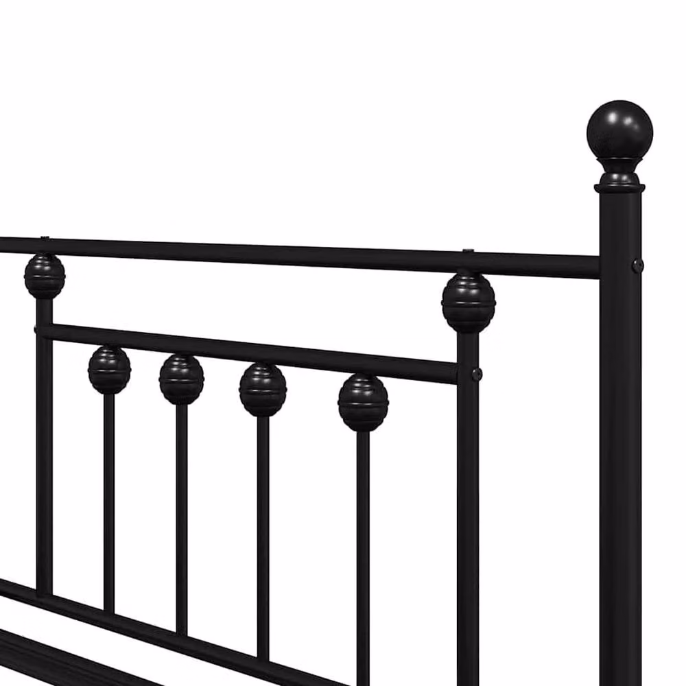 Berkfield Home Modern Black Metal Daybed Frame with Trundle, W/D/H: 90 x 200 cm – 5