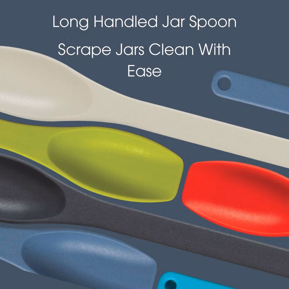 Zeal Silicone Jar and Mayo Spoon in Beige, Length: 24 cm – 3