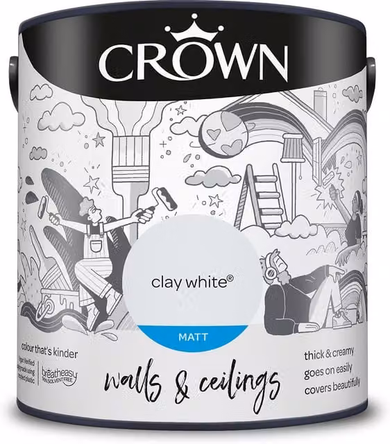 Crown Matt Emulsion White 2.5 l