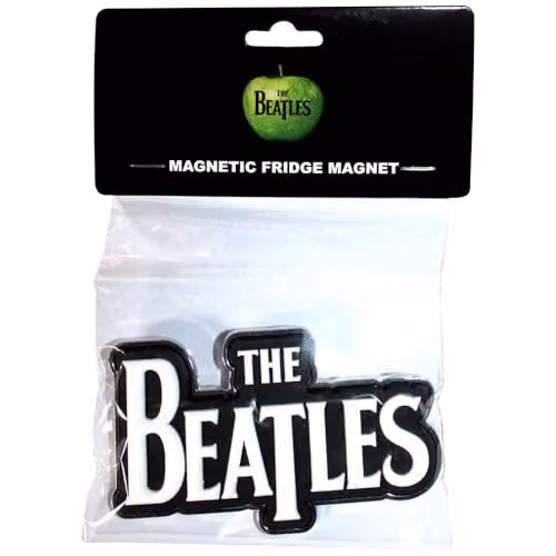 Rock Off The Beatles White Drop T Logo Fridge Magnet – 2