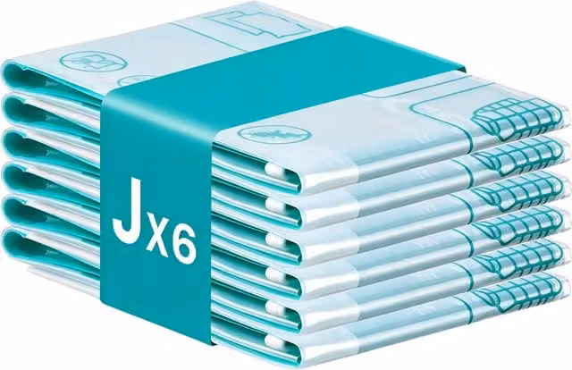SONGMICS 6 Pack J Size Transparent Vacuum Storage Bags