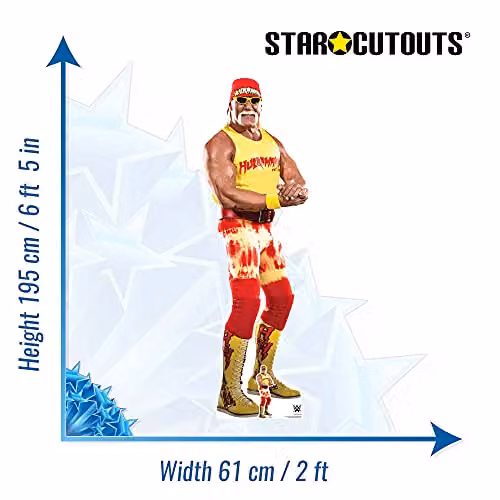 Star Cutouts WWE Hulk Hogan Ultimate Edition Lifesize Cardboard Cutout, Multicolour, Height: 195 cm – 3