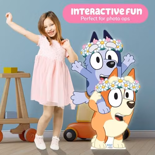 Star Cutouts SC4665 Bingo and Socks Cardboard Cutout for Bluey Themed Birthday Party Decorations, Height: 95 cm – 3