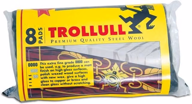 Trollull Grade 1 Scouring Pads, Silver, Pack of 8 – 1