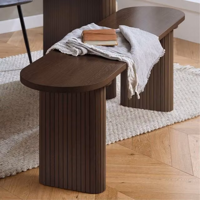 Birlea Modern Walnut Dining Bench