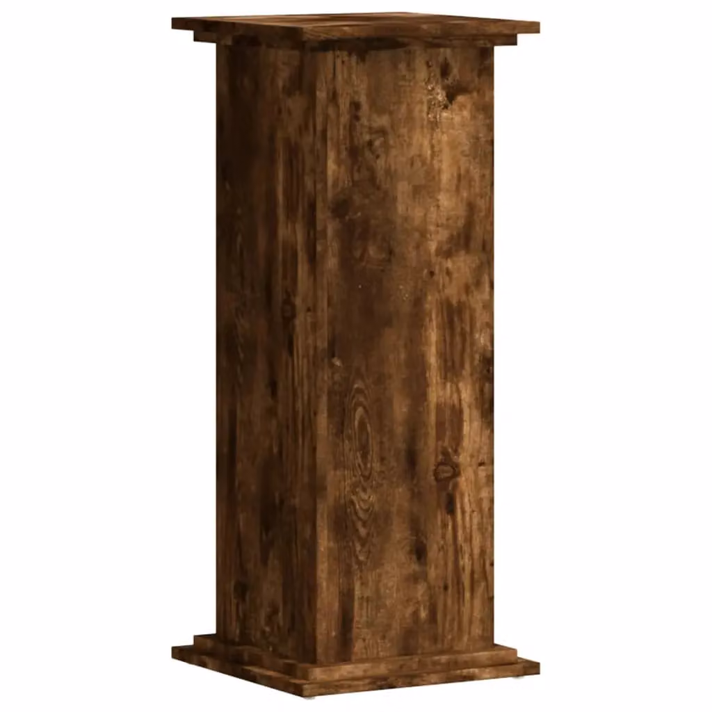 Berkfield Home Modern Plant Stand in Smoked Oak Brown, W/D/H: 33 x 33 x 80 cm – 2