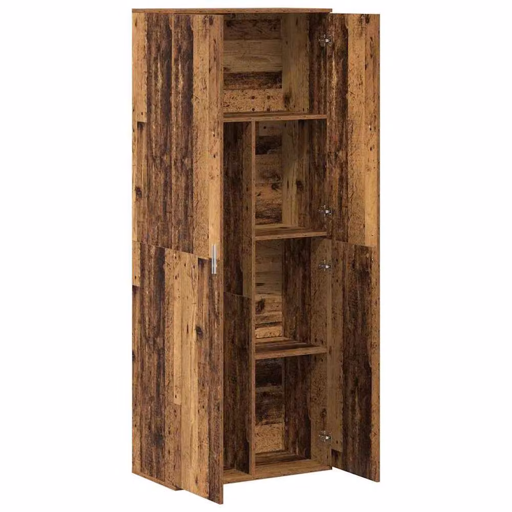 Berkfield Home Old Wood Highboard in Brown, W/D/H: 70 x 35 x 180 cm – 3