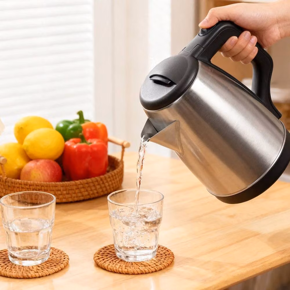 Pawnora 1800W Stainless Steel Electric Kettle, 2L, Silver – 3