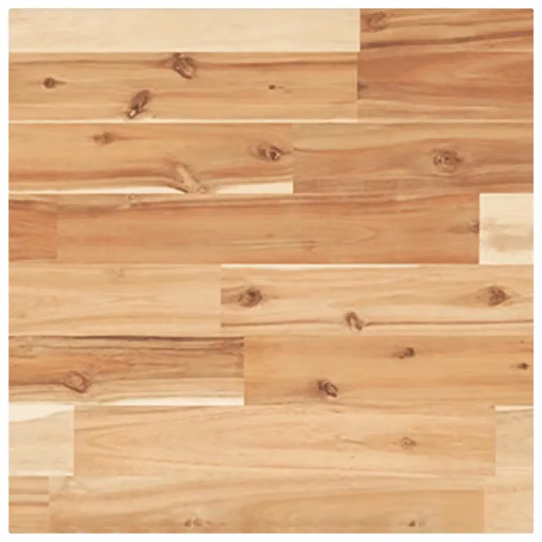 Berkfield Home Square Acacia Solid Wood Table Top, Brown, W/D/H: 40 x 40 x 4 cm