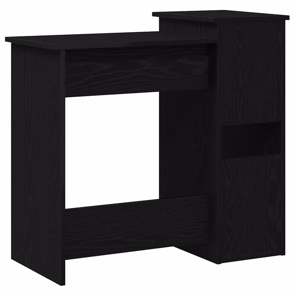 Berkfield Home Computer Desk with Shelves in Black, W/D/H: 84 x 40 x 78 cm – 5