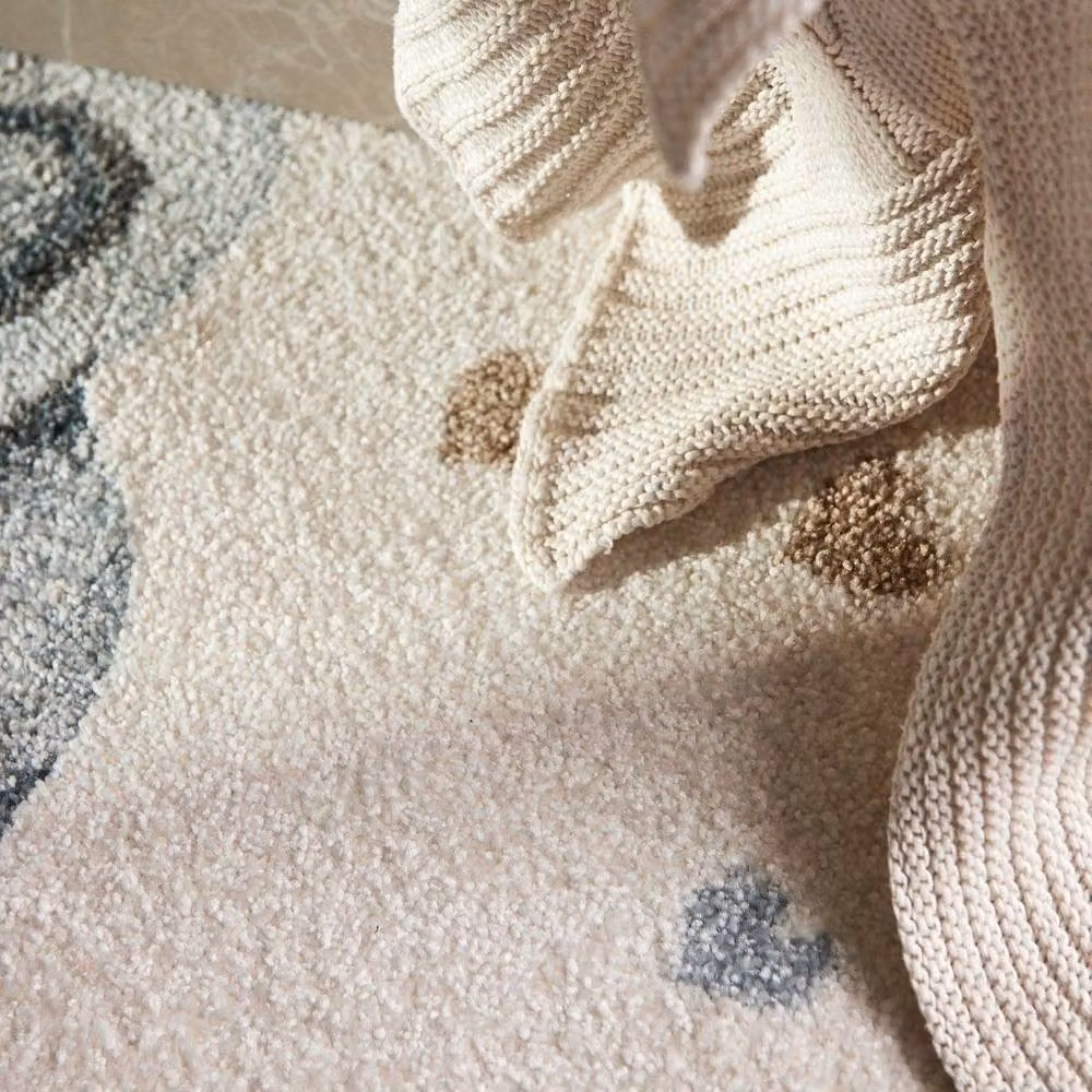 Villeroy & Boch Elephant Rainbow Boho Kids Rug in Cream and Multicolour, Diameter: 160 cm – 2