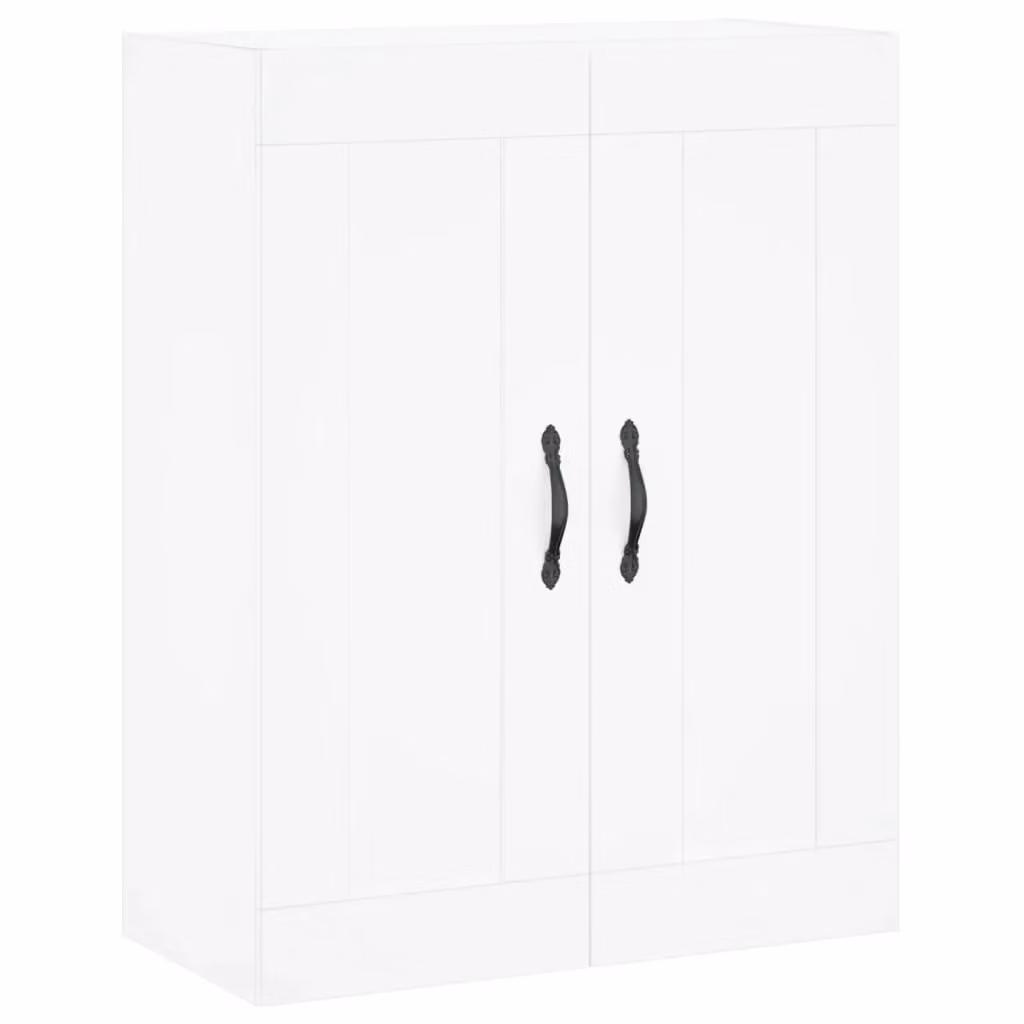 Berkfield Home Wall Mounted Cabinet in White, W: 69.5 cm, D: 34 cm, H: 90 cm – 2