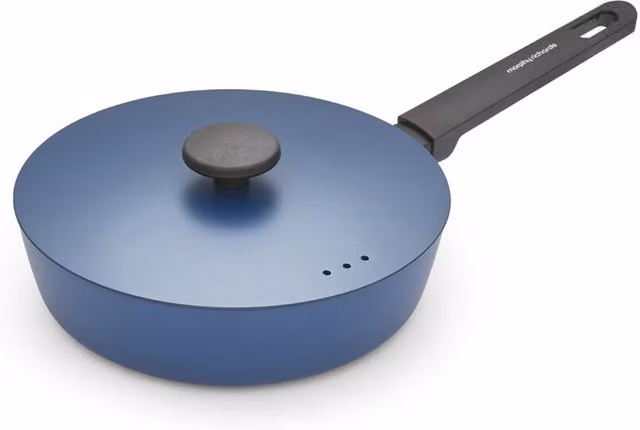 Morphy Richards Blue Non-Stick Forged Aluminium Saute Pan, 24 cm